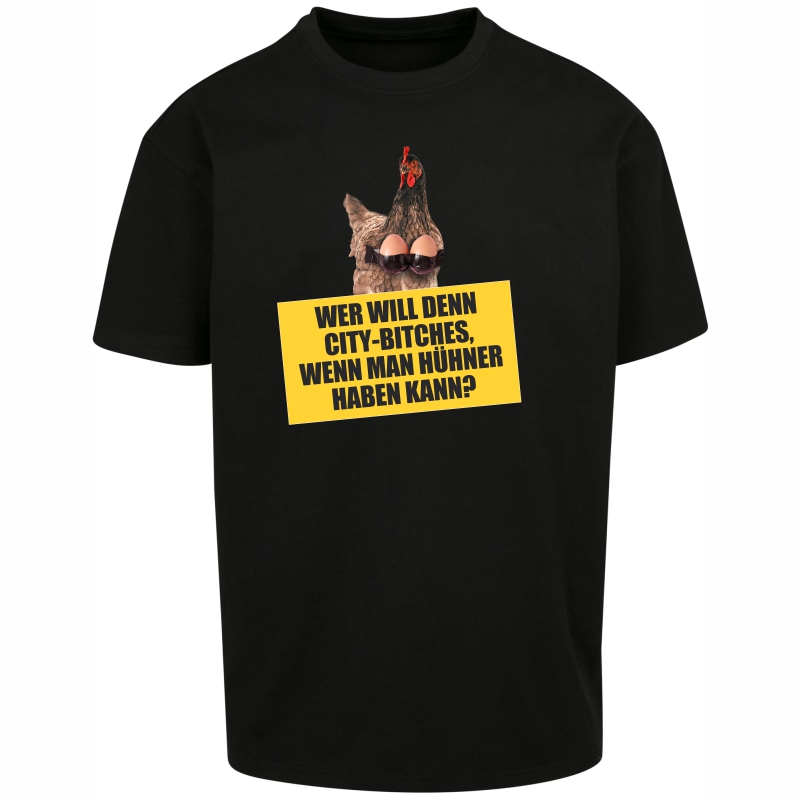 Dorflove city bitches oversized shirt schwarz vorne b