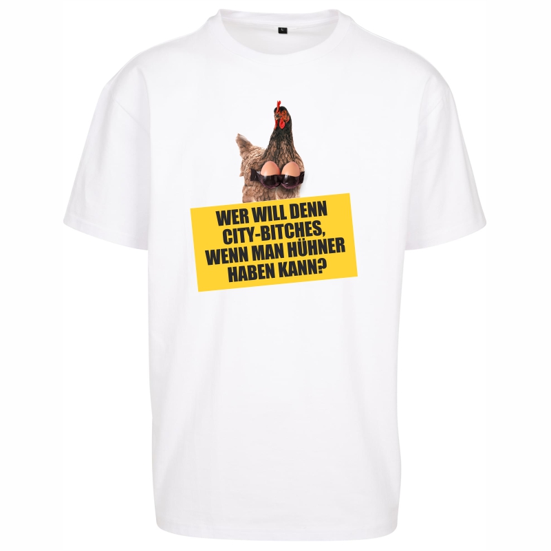 Dorflove city bitches oversized shirt weiß vorne b