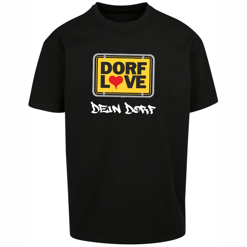 Dorflove + dorf oversized shirt schwarz vorne b