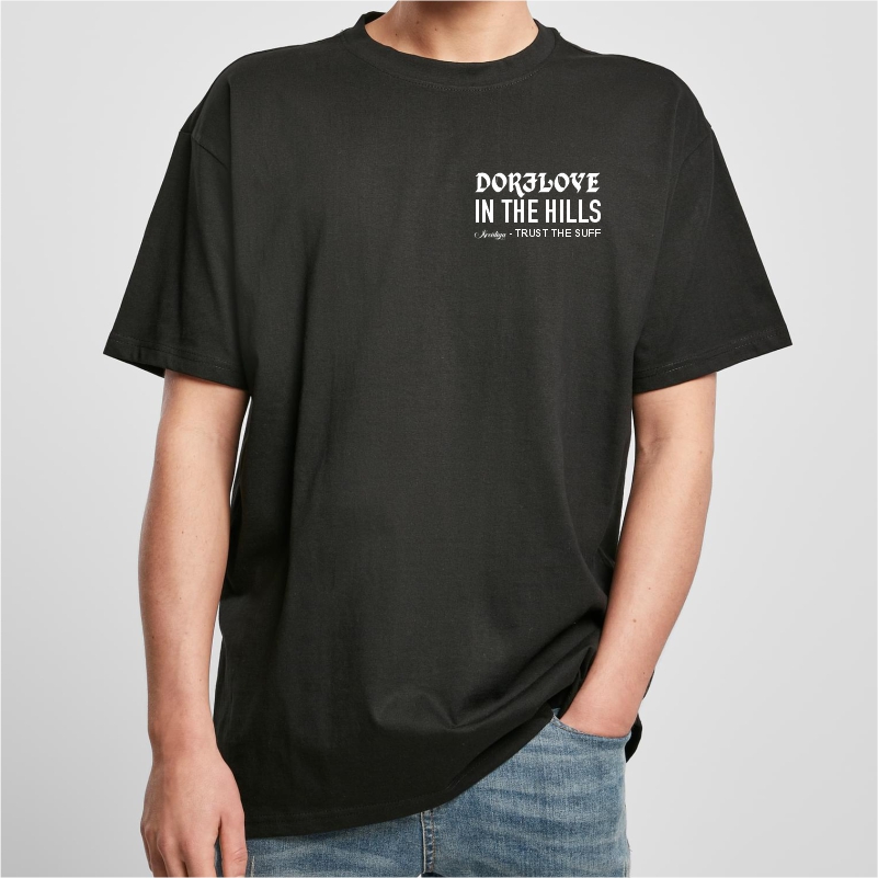 Dorflove in the hills trust the suff oversized shirt schwarz vorne